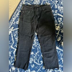 Levi Straight Leg Black Denim